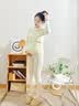 全棉时代孕妇月子服孕妇装哺乳喂奶风柔棉秋衣秋裤套装 白160 实拍图
