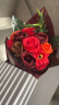 初朵 11朵红玫瑰康乃馨鲜香皂花束同城配送母亲节520礼物生日送女友 实拍图