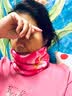 clothin户外运动跑步腰包男女健身腰带弹力多功能装备收纳包马拉松黑色 紫色 拉链版 M码 70cm(适合腰围76CM-84CM) 实拍图