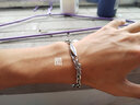 MOLC 优质钛钢熔岩双层星芒缠绕手链男小众简约设计高级感潮高街学生送男友礼物 熔岩手链S0661 实拍图