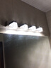 炬胜LED镜前灯水晶不锈钢浴室卫生间灯镜柜灯洗手间化妆壁灯 4头61cm/12W白光/高显指 实拍图