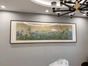 摩马艺品千里江山图山水画客厅装饰画中式挂画沙发背景画宋氏美学国画 雅致红褐实木画框【免费安装】 55x158cm（馆藏丝绢画芯） 实拍图