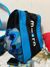 m-cro迈古溜冰鞋儿童轮滑护具护膝自行车滑板平衡车护具头盔7件套组合 蓝色护具+可调头盔+包 M(40-70斤使用)5-9岁 实拍图