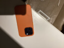 百肆 苹果手机壳真皮革iPhone新款保护套芯片Magsafe磁吸装壳动画 亮橙色 iphone14pro【磁吸+充电动画】 实拍图