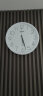 天王星（Telesonic）挂钟 客厅现代简约安静圆形石英14寸挂表 Q7703-1白色 实拍图