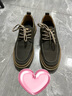 他她（TATA）牛皮厚底复古休闲板鞋男美式工装鞋商务皮鞋PYE01CM3 卡其色 38 实拍图