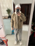 马登工装 美式复古双面穿MA1飞行员夹克棉服夹棉棒球服上衣外套男春季 A面军绿/B面卡其 M 实拍图