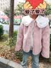 戴维贝拉（DAVE＆BELLA）女童羊羔毛外套洋气儿童开衫小童长袖上衣秋冬新款外衣宝宝衣服 粉色【现货】 140 cm（建议身高130-140cm） 实拍图