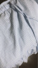 VEGA CHANG半身裙女2024年夏季新款蓝白条纹蕾丝花边拼接蛋糕长裙 垦丁蓝 M 晒单实拍图