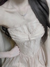 法蔻（farcoko）品牌pt950铂金项链女麦穗白金锁骨链情人节生日礼物送女友老婆 pt950铂金项链+麦穗吊坠 -【精美高档礼盒】 实拍图