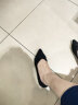朴尼斯 Pounise 单鞋女韩版大码船鞋平底柔软 PQM-02 黑色 38/240(1.5)  晒单实拍图