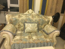索菲娜 欧式沙发垫四季防滑沙发垫套高档奢华皮沙发坐垫巾定制 ms温莎堡裙边款-米色[裙摆20cm] 须边抱枕套(不含芯)45*45cm一个 实拍图