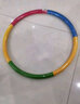 呦酷呼啦圈儿童小学生初学者专用小孩幼儿园男女宝宝软海棉按摩表演圈 彩虹色50cm【加厚海绵】3-5岁 实拍图