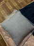 安茹刘朝 素色棉麻加厚正方形靠枕纯色家用沙发靠垫亚麻棉麻大抱枕客厅汽车靠背枕垫可拆洗不掉色 灰色（素色亚麻） 40cm*40cm枕套+枕芯 实拍图