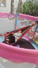 曼迪卡威蹦蹦床室内家用儿童3-10岁宝宝跳跳床蹭蹭床玩具男孩生日礼物 1.5米 粉色多人款【秋千+吊环】 吸盘款/更安全/更稳定防侧翻 实拍图