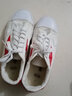 双星八特男女篮球鞋帆布鞋复古板鞋潮流运动情侣帆布轻便防滑耐磨工作鞋 白红神力兰F 40 运动鞋穿41 实拍图