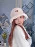 玖慕（JIUMU）仿羊羔毛帽子女秋冬季加厚保暖百搭显脸小盆帽毛绒渔夫帽 实拍图