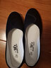 阁彪护士鞋女白色老北京布鞋坡跟医院美容院小白鞋牛筋底工作休闲单鞋 黑色 38 实拍图