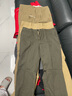 库迈思保罗男士休闲裤夏季薄款宽松纯棉高腰直筒裤休闲裤男中老年爸爸装长裤 卡其+军绿 33 （2尺6腰围） 实拍图