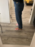 浪莎高腰牛仔裤女宽松女装春季阔腿显瘦遮肉萝卜哈伦老爹裤 实拍图