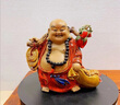 美吔 瓷器弥勒佛罗汉工艺石湾公仔瓷器工艺品家居装饰品弥勒佛陶瓷摆件 福寿如意 实拍图