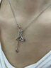 周大生余生有你银项链银吊坠简约小众锁骨链生日礼物送女生 鱼尾项链 实拍图