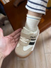 M1&M2西班牙童鞋男童运动鞋宝宝学步鞋女童休闲鞋复古德训鞋中小童112 黑色 26 码 适合脚长15.5cm 实拍图