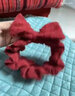 QUEENS JEWELRY束发带女洗脸化妆敷面膜专用头箍头套发箍绑发捆头带发卡网红头饰 3#酒红色 晒单实拍图
