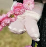 迪士尼（DISNEY）婴儿珊瑚绒地板鞋袜秋冬0一3月新生儿保暖防滑隔凉宝宝软底步前鞋 【1双装】粉紫 M(适合脚长10-12cm)6-12个月 晒单实拍图