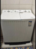 荣事达（Royalstar）洗衣机8.5公斤双筒家用双缸半自动双桶洗衣机甩干机洗脱分离 以旧换新 白色 XPB85-958PHR 实拍图
