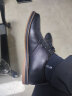 波图蕾斯皮鞋男士时尚舒适系带正装商务休闲鞋英伦风板鞋男 1181 黑色 43 实拍图