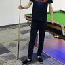 JACKTOMSLEE修身牛仔裤男士韩版小脚裤弹力潮男紧身裤铅笔裤新款纯黑色窄脚裤 黑色长裤加绒加厚 28(2尺1) 实拍图