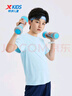 特步（XTEP）儿童童装男女童短T夏季吸湿透气速干薄款凉感百搭运动休闲短袖T恤 天际蓝【9012】 170 cm 实拍图