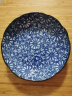 美浓烧（Mino Yaki）日式简约家用轻复古陶瓷圆盘鱼盘8.5英寸大盘早餐盘子 青花蓝华 实拍图