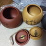 尊壶 茶叶罐大号紫砂茶罐散装普洱罐茶具套装龙旦圆形茶缸茶仓礼盒装 梅兰竹菊 小号套装 600ml 实拍图