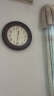 SEIKO日本精工挂钟欧式客厅挂钟简约现代圆形家用家庭钟饰电子石英钟 棕色火焰纹QXA684 晒单实拍图