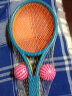 奇森儿童羽毛球拍小网球拍玩具健身宝宝亲子户外游戏六一儿童节的礼物  387-38球拍套装【中号】 实拍图