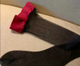 浪莎丝袜女性感红边黑丝网红长筒过膝丝袜超薄纯欲风拼接大腿袜 实拍图