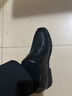老人头皮鞋男夏季真皮男鞋透气正装鞋中老年爸爸鞋舒适皮鞋男鞋皮凉鞋 黑色 -增高-四季款 39 实拍图