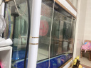 阿诺克 客厅鱼缸子弹头生态水族箱超白玻璃中大型养鱼缸鞋柜上门安装 金+白色 上过滤 长1.0米缸+柜(可做鞋柜) 实拍图