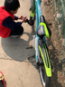 永久（FOREVER） 青少年儿童自行车8-10-12岁男女24级变速山地车双碟刹减震单车 22寸变速钢架 比安奇绿 实拍图