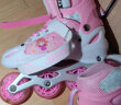 EVERVON轮滑鞋儿童溜冰鞋男女童旱冰鞋KJ-337粉色附护具头盔S号适31-34码 晒单实拍图