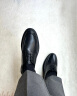 宜驰（EGCHI）皮鞋男士商务透气镂空休闲正装冲孔男鞋子 1618-2 黑色 41 实拍图