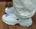 斯凯奇（Skechers）小白熊丨老爹鞋男女同款革面复古潮流休闲学生跑步运动鞋小白鞋 女款-黑标小白熊/WBK 38 实拍图
