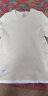 A21夏季男装新款度假风字母印花拼接假两件撞色短袖T恤潮牌情侣打底衫潮版女新疆棉 杏色-2 165/80A/S 实拍图