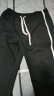 顶峰保罗（Dingfengbaoluo）裤子男士垂感直筒休闲长裤宽松春夏季阔腿运动2356黑色3XL 晒单实拍图