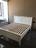 一号豪庭实木床美式白蜡木1.8米单双人高箱储物大婚现代简约卧室家具213B# 【标准款】床(触纹工艺) 1.8m*2.0m贵族白 实拍图
