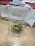 76茶业水杯泡茶杯耐热高硼硅玻璃杯办公室茶水分离杯带盖绿茶杯 620ml（含内胆） 620ml 1只 实拍图