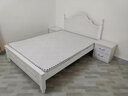 卓禧 床实木床卧室双人婚床1.5米木床欧式单人床 床 床垫 床头柜*2(150*200cm) 实拍图