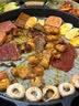 Rikyu利休电磁炉燃气通用烤盘麦饭石色不粘烤肉户外家用平底煎锅 大圆形不粘烤盘 套装 YP 32cm 实拍图